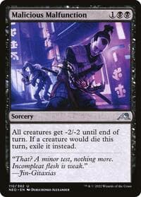 Malicious Malfunction - Kamigawa: Neon Dynasty - Magic: The Gathering card
