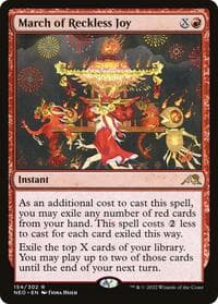 March of Reckless Joy - Kamigawa: Neon Dynasty - Magic: The Gathering card