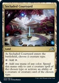 Secluded Courtyard - Kamigawa: Neon Dynasty - Magic: The Gathering card