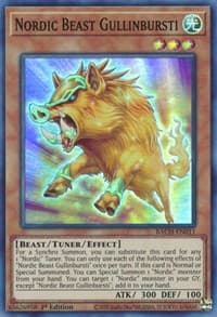 Nordic Beast Gullinbursti - Battle of Chaos - YuGiOh card