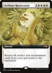 Brilliant Restoration (Extended Art) - Kamigawa: Neon Dynasty - Magic: The Gathering card