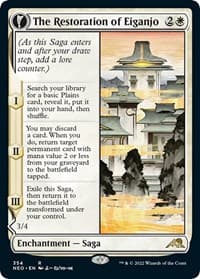 The Restoration of Eiganjo (Showcase) - Kamigawa: Neon Dynasty - Magic: The Gathering card