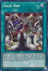 Sales Ban - Battle of Chaos - YuGiOh card