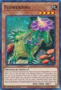 Flowerdino - Battle of Chaos - YuGiOh card