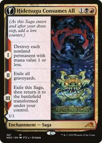 Hidetsugu Consumes All (Showcase) - Kamigawa: Neon Dynasty - Magic: The Gathering card