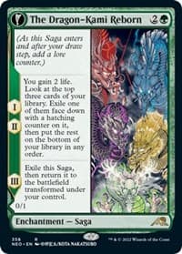 The Dragon-Kami Reborn (Showcase) - Kamigawa: Neon Dynasty - Magic: The Gathering card