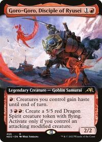 Goro-Goro, Disciple of Ryusei (Extended Art) - Kamigawa: Neon Dynasty - Magic: The Gathering card