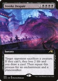 Invoke Despair (Extended Art) - Kamigawa: Neon Dynasty - Magic: The Gathering card