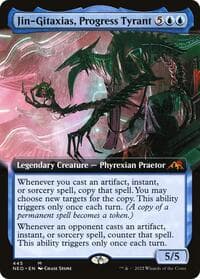 Jin-Gitaxias, Progress Tyrant (Extended Art) - Kamigawa: Neon Dynasty - Magic: The Gathering card