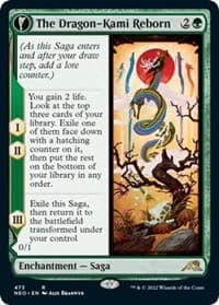 The Dragon-Kami Reborn (Extended Art) - Kamigawa: Neon Dynasty - Magic: The Gathering card