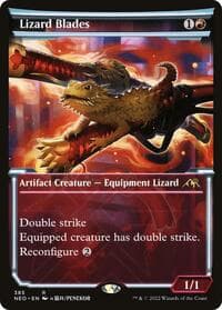 Lizard Blades (Showcase) - Kamigawa: Neon Dynasty - Magic: The Gathering card