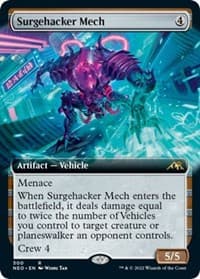 Surgehacker Mech (Extended Art) - Kamigawa: Neon Dynasty - Magic: The Gathering card