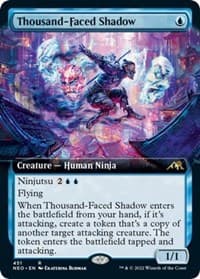 Thousand-Faced Shadow (Extended Art) - Kamigawa: Neon Dynasty - Magic: The Gathering card