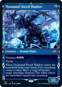 Thousand-Faced Shadow (Showcase) - Kamigawa: Neon Dynasty - Magic: The Gathering card