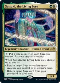 Satsuki, the Living Lore - Kamigawa: Neon Dynasty - Magic: The Gathering card