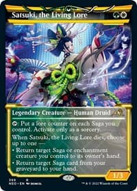 Satsuki, the Living Lore (Showcase) - Kamigawa: Neon Dynasty - Magic: The Gathering card