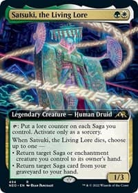 Satsuki, the Living Lore (Extended Art) - Kamigawa: Neon Dynasty - Magic: The Gathering card