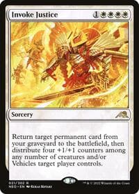 Invoke Justice - Kamigawa: Neon Dynasty - Magic: The Gathering card