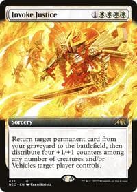 Invoke Justice (Extended Art) - Kamigawa: Neon Dynasty - Magic: The Gathering card