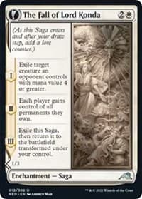 The Fall of Lord Konda - Kamigawa: Neon Dynasty - Magic: The Gathering card