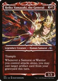 Heiko Yamazaki, the General (Showcase) - Kamigawa: Neon Dynasty - Magic: The Gathering card