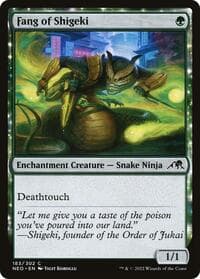 Fang of Shigeki - Kamigawa: Neon Dynasty - Magic: The Gathering card