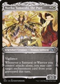 Norika Yamazaki, the Poet (Showcase) - Kamigawa: Neon Dynasty - Magic: The Gathering card