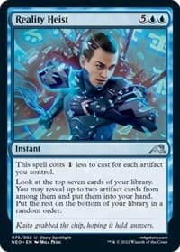 Reality Heist - Kamigawa: Neon Dynasty - Magic: The Gathering card
