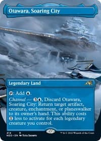 Otawara, Soaring City (Borderless) - Kamigawa: Neon Dynasty - Magic: The Gathering card