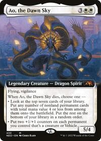 Ao, the Dawn Sky (Extended Art) - Kamigawa: Neon Dynasty - Magic: The Gathering card