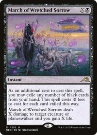 March of Wretched Sorrow - Kamigawa: Neon Dynasty - Magic: The Gathering card