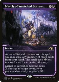 March of Wretched Sorrow (Showcase) - Kamigawa: Neon Dynasty - Magic: The Gathering card