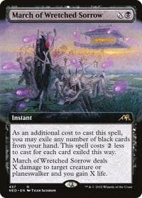 March of Wretched Sorrow (Extended Art) - Kamigawa: Neon Dynasty - Magic: The Gathering card