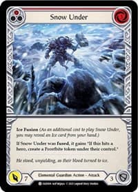 Snow Under (Red) - Blitz Deck: Tales of Aria - Oldhim - Flesh and Blood TCG card