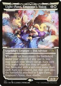 Light-Paws, Emperor's Voice (Showcase) - Kamigawa: Neon Dynasty - Magic: The Gathering card