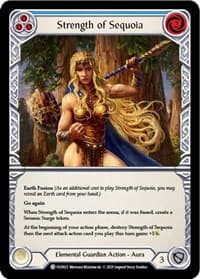 Strength of Sequoia (Blue) - Blitz Deck: Tales of Aria - Oldhim - Flesh and Blood TCG card