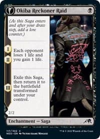 Okiba Reckoner Raid - Kamigawa: Neon Dynasty - Magic: The Gathering card