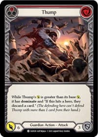 Thump (Red) - Blitz Deck: Tales of Aria - Oldhim - Flesh and Blood TCG card