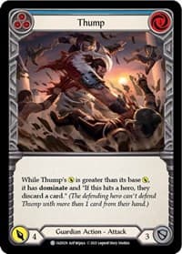 Thump (Blue) - Blitz Deck: Tales of Aria - Oldhim - Flesh and Blood TCG card