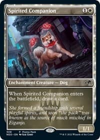 Spirited Companion - Promo Pack: Kamigawa: Neon Dynasty - Magic: The Gathering card