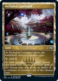 Secluded Courtyard - Promo Pack: Kamigawa: Neon Dynasty - Magic: The Gathering card
