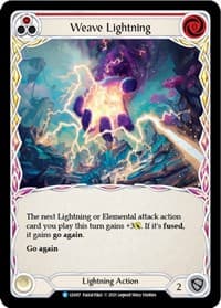 Weave Lightning (Red) - Blitz Deck: Tales of Aria - Lexi - Flesh and Blood TCG card