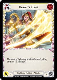 Heaven's Claws (Yellow) - Blitz Deck: Tales of Aria - Lexi - Flesh and Blood TCG card