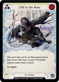 Chill to the Bone (Yellow) - Blitz Deck: Tales of Aria - Lexi - Flesh and Blood TCG card