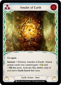 Amulet of Earth - Blitz Deck: Tales of Aria - Briar - Flesh and Blood TCG card
