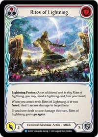 Rites of Lightning (Red) - Blitz Deck: Tales of Aria - Briar - Flesh and Blood TCG card