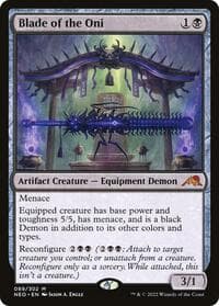 Blade of the Oni - Kamigawa: Neon Dynasty - Magic: The Gathering card