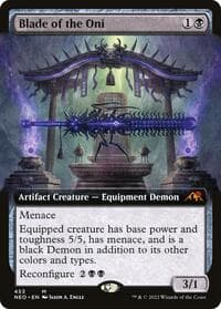 Blade of the Oni (Extended Art) - Kamigawa: Neon Dynasty - Magic: The Gathering card