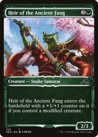 Heir of the Ancient Fang (Showcase) - Kamigawa: Neon Dynasty - Magic: The Gathering card