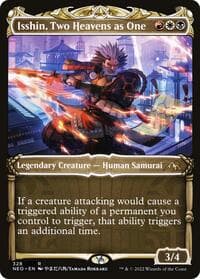 Isshin, Two Heavens as One (Showcase) - Kamigawa: Neon Dynasty - Magic: The Gathering card